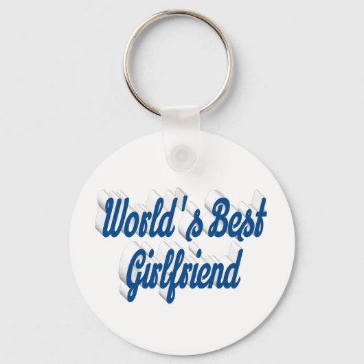 Vriendin zee blauw script sleutelhanger (Achterkant)