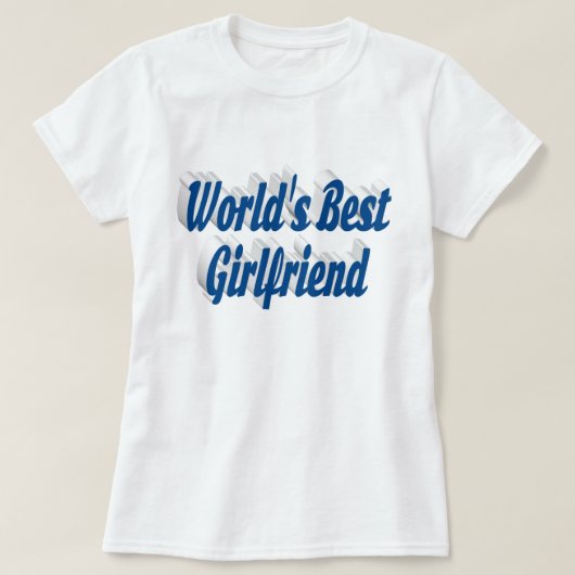 Vriendin zee blauwe typografie t-shirt (Design voorkant)