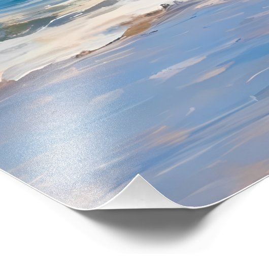 Vriendinnen aan de Kust Foto Afdruk (Hoek)