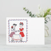 Vriendinnen BFF Tea Party blanco uitnodiging (Staand voorkant)