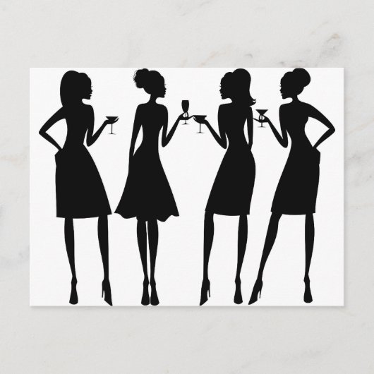 Vriendinnen Briefkaart (Voorkant)