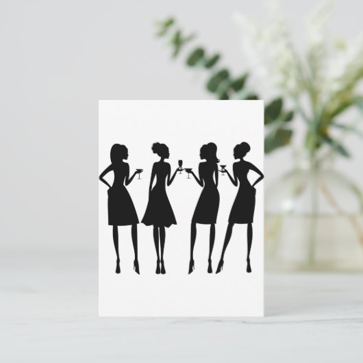 Vriendinnen Briefkaart (Staand voorkant)