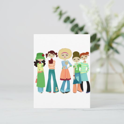 Vriendinnen Briefkaart (Staand voorkant)