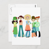 Vriendinnen Briefkaart (Voorkant / Achterkant)