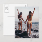 Vriendinnen Foto Briefkaart (Voorkant / Achterkant)