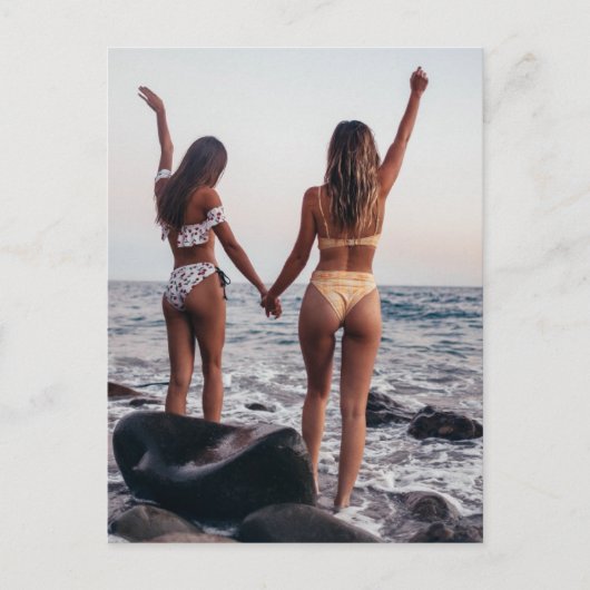 Vriendinnen Foto Briefkaart (Voorkant)