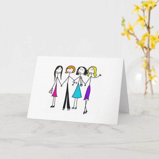 Vriendinnen Kaart (Gele Bloem)