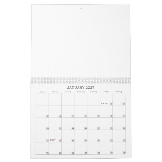 Vriendinnen Lingerie - Agenda Kalender (Jan 2027)