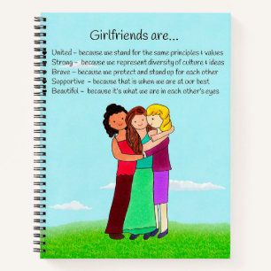 Vriendinnen notebook notitieboek