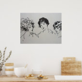 Vriendinnen Poster (Keuken)