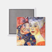 Vriendinnen van Klimt Magnet Art Nouveau (Voorkant / Achterkant)