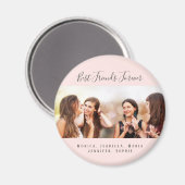 Vriendinnen voor altijd foto roze meisjes magneet (Voorkant / Achterkant)