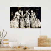 vriendinnen voor glimlachen van 1920 poster (Keuken)