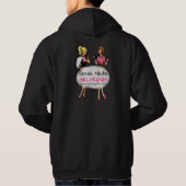 Vriendinnen voor sociale media Cozy Hoodie (Achterkant)