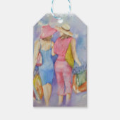 VRIENDINNEN WINKELEN CADEAULABEL (Voorkant)