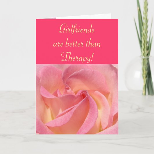 Vriendinnen zijn beter dan Therapie! kaarten Vrien (Voorkant)