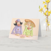 Vriendinnen zijn zusters - Wenskaart Kaart (Gele Bloem)