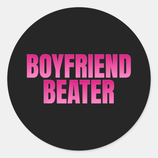 Vriendje Beuker Ronde Sticker (Voorkant)