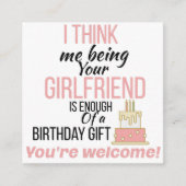 vriendje Birthday Informatiekaartje (Voorkant)