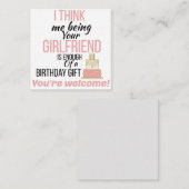 vriendje Birthday Informatiekaartje (Voorkant / Achterkant)