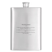 Vriendje Grappige Definitie Flask Flacon (Voorkant)