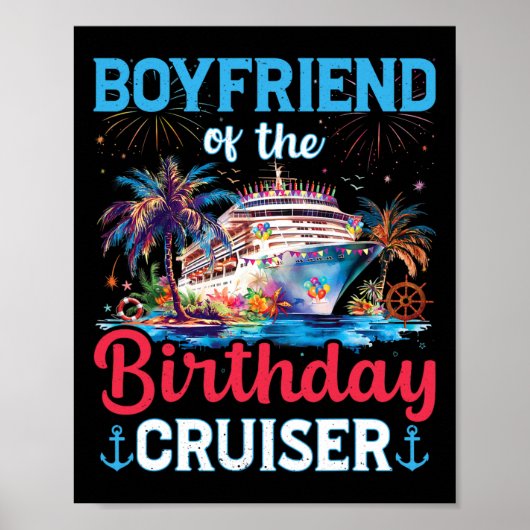 Vriendje van de verjaardagscruiser Funny Cruise Ge Poster (Voorkant)