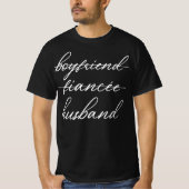 vriendje verloofde echtgenoot t-shirt (Voorkant)