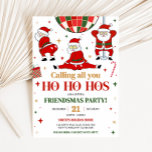 Vriendjes als Santa Funny Kerstfeest Kaart<br><div class="desc">Verspreid de feestvreugde met onze aanpasbare kerstprintbare uitnodiging,  perfect voor het verzamelen van vrienden en familie voor een feestelijk feest. Met elegante design en eenvoudig te bewerken tekst zet deze uitnodiging de toon voor een vrolijk vakantieseizoen. 40SE B</div>