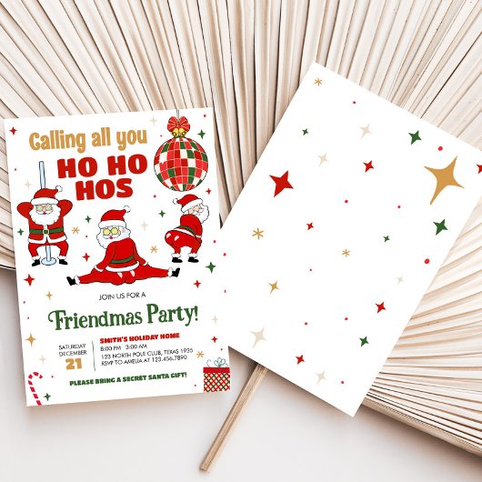 Vriendjes Grappig Kerstfeest Kaart