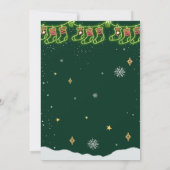 Vriendjes Ho Ho Christmas Party Kaart (Achterkant)