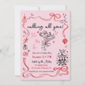 Vriendjes Kerstcocktail Vakantie feest Aankondiging (Voorkant)