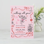 Vriendjes Kerstcocktail Vakantie feest Aankondiging (Staand voorkant)