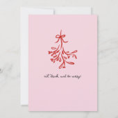 Vriendjes Kerstcocktail Vakantie feest Aankondiging (Achterkant)