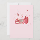 Vriendjes Santa Funny Ho Hos Kerstfeest Kaart (Achterkant)