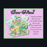 Vriendjesfee Verjaardag Briefkaart<br><div class="desc">Hoewel E-cards geweldig zijn in deze wereld van technologie, is er gewoon niets zo persoonlijk als de persoonlijke touch! Post-a-Card van Ebbymoo is een economische manier om een speciale en gepersonaliseerde boodschap te sturen voor verjaardag, jubileum, beterschap, vriendschap en vele andere gelegenheden. Stuur er vandaag nog een naar iemand waar...</div>