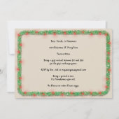 Vriendjesfeest uitnodigen | String Lights & Garlan Kaart (Achterkant)