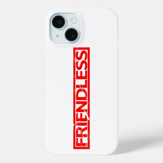 Vriendloze Stempel Case-Mate iPhone Case (Achterkant)