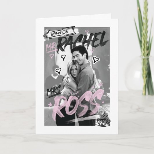 VRIENDS™| De heer Rachel & mevrouw Ross Kaart (Voorkant)