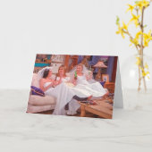 VRIENDS™| De meisjes in huwelijksjurken Kaart (Gele Bloem)