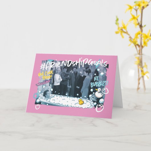 VRIENDS™| Doelstellingen van vriendschap Kaart (Gele Bloem)