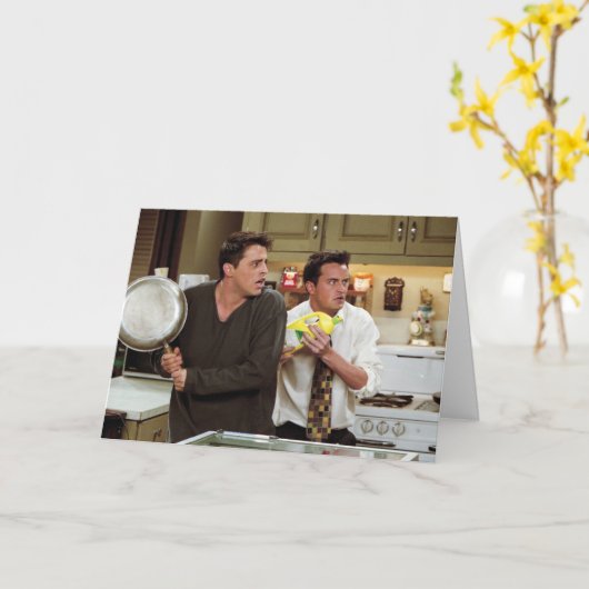 VRIENDS™| Joey & Chandler Scared Kaart (Gele Bloem)