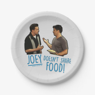 VRIENDS™  Joey deelt geen voedsel. Papieren Bordje