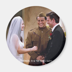 VRIENDS™ Joey Marries Monica & Chandler Magneet