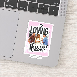 VRIENDS™ Joey, Rachel, en Ross. Sticker