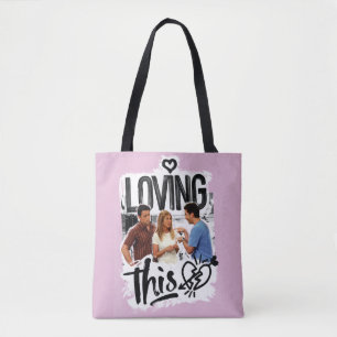 VRIENDS™ Joey, Rachel, en Ross. Tote Bag