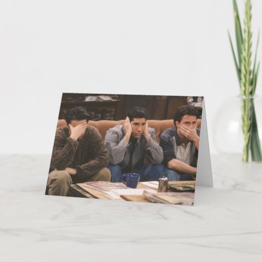 VRIENDS™| Joey, Ross en Chandler op de bank Kaart (Voorkant)