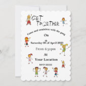 vriend's party Uitnodiging (Voorkant)