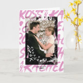 VRIENDS™| Ross en Rachel Gedroogde Harten Kaart (Gele Bloem)