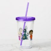 vriendschap acryl drinkbeker (Achterkant)