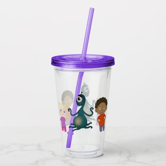 vriendschap acryl drinkbeker (Achterkant)